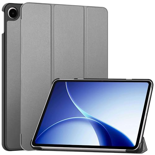 Image of ProElite Case Cover for Oppo Pad 5 12.1 inch Case, Slim Trifold Flip case Cover for Oppo Pad 5 12.1 inch Tablet [Auto Sleep Wake Feature], Grey