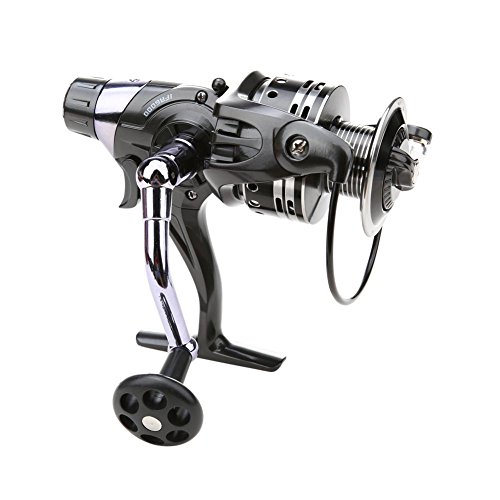 Alarmas De Pesca AMZLORD Carrete de pesca de fundición de cebo de freno dual 11+1BB para pesca de mar de carpa (6000)