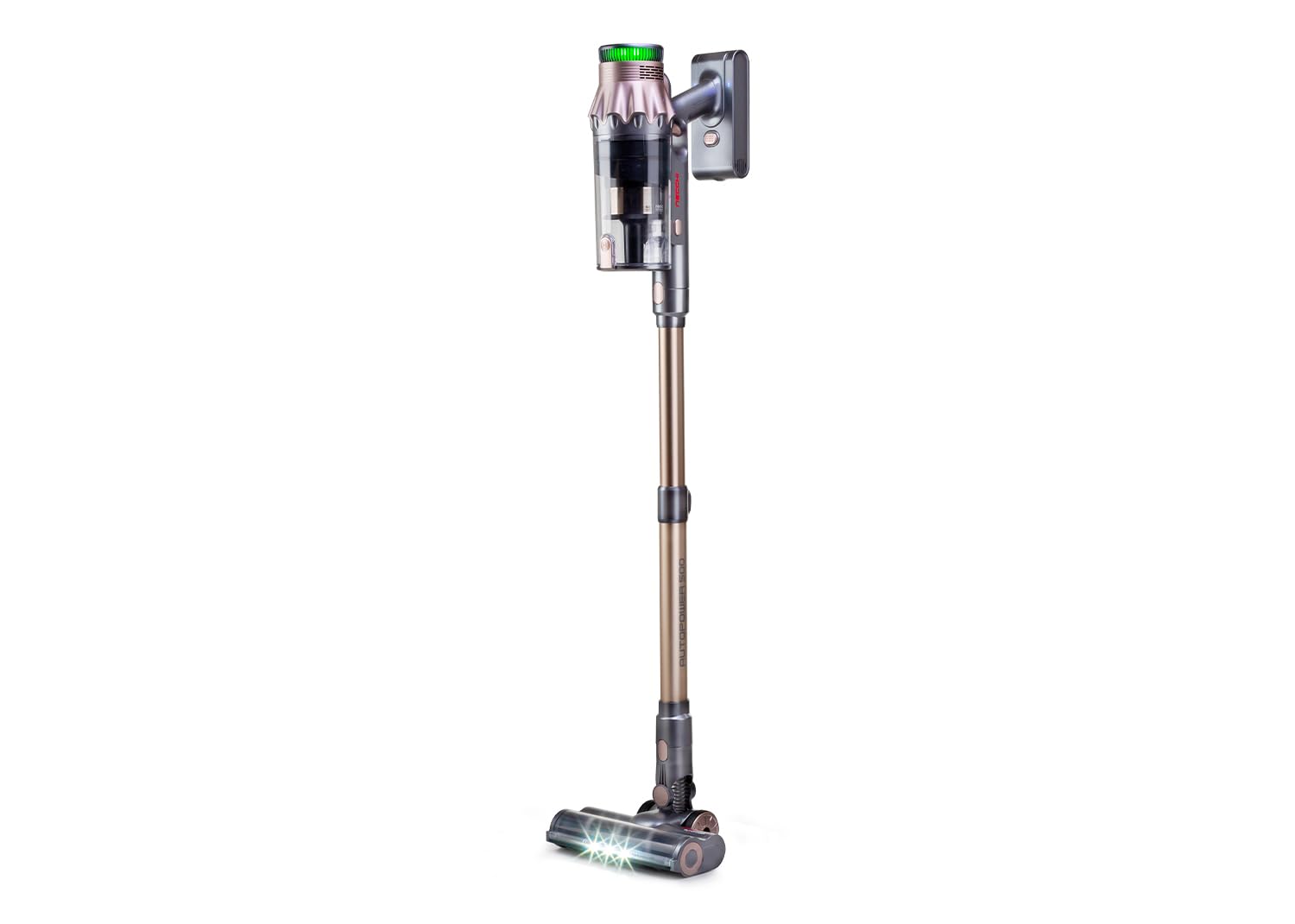 Necchi AutoPower 500 Aspirapolvere senza Fili, Display LED Touch, 4 livelli di potenza regolabili, modalità auto con sensore polvere integrato, autonomia fino a 55 minuti