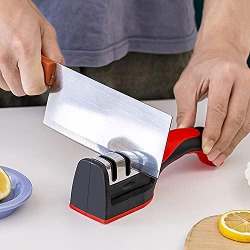Knife Sharpener for 3 Stage Helps Repair Restore Polish Blades Ergonomic and Easy to Use Knife Sharpening Kit