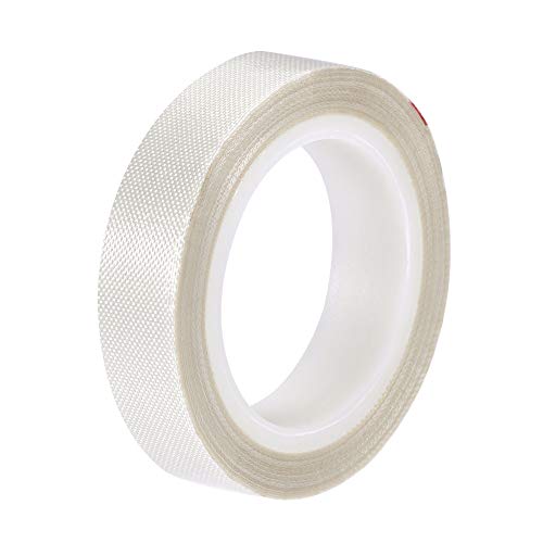 Image of uxcell Heat Resistant Tape High Temperature Heat Transfer Tape PTFE Film Adhesive Tape 13mm Width 10m 33ft Length White