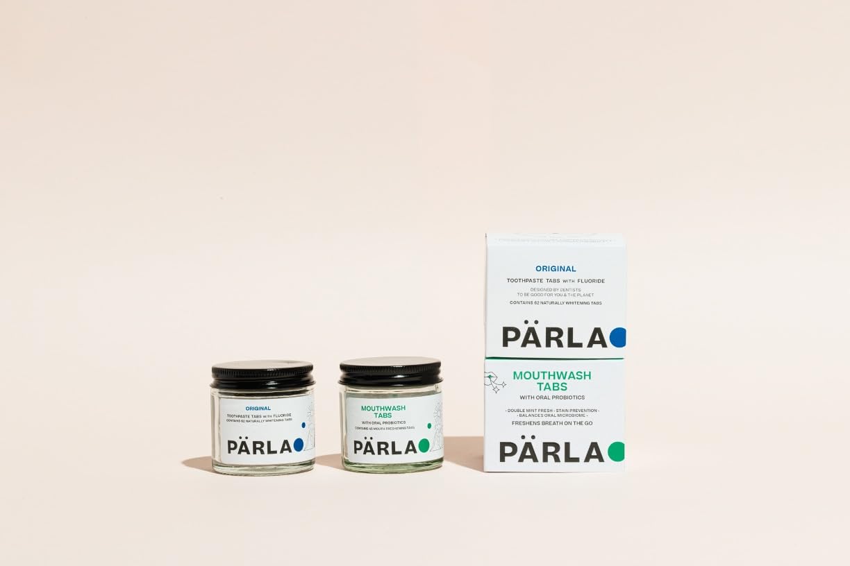 PÄRLA Original MOUTHWASH Duo | Oral Probiotic Mouthwash | Healthy Immune System | Supports Oral Microbiome | Plastic Free | Vegan | Alcohol Free