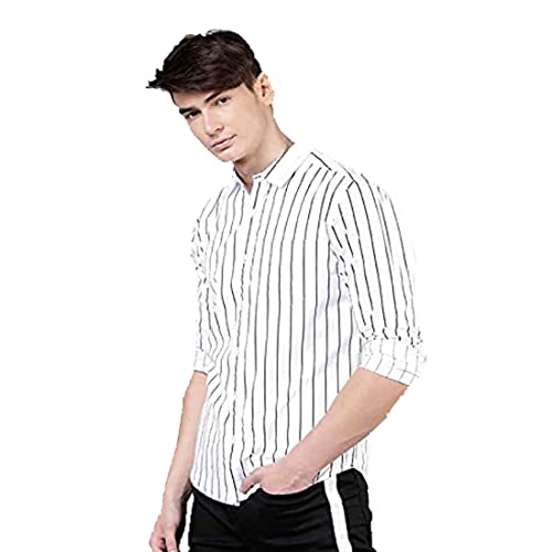 Image of Man Slim Fit Cotton Casual Shirt