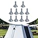 Zxpjkyu 10x Tent Poles Tips, Lightning Cap, Tarp Poles Tip Covers, Protector for Traveling, Outdoor Activities,Hiking Fishing,Canopy
