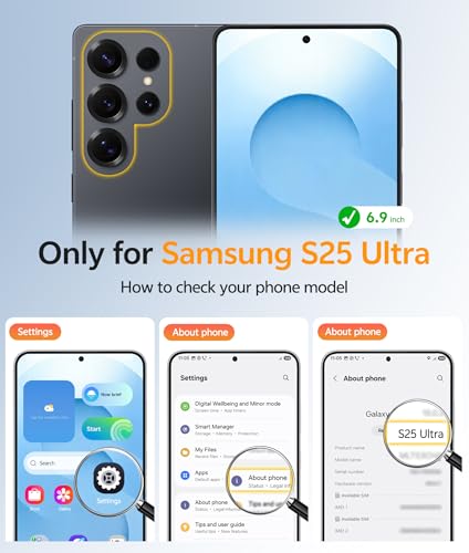 Image of FNTCASE for Samsung Galaxy S25 Ultra Case: [Fit for Magsafe] [Full Camera Protection] Translucent Matte Cases with [Screen Protector] Military Grade Shockproof Protective Phone Cover