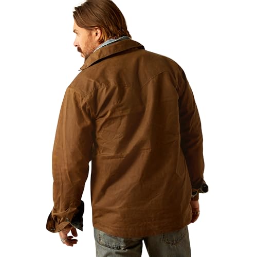 Ariat Men's Yellowstone Herder Waxed Shirt Jacket3