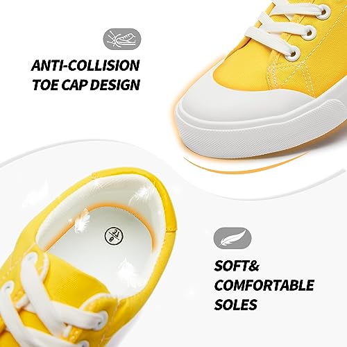 Witwatia White Tennis Shoes Low Top Canvas Sneakers Fashion Casual Walking Shoes for Women2