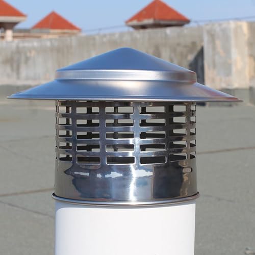 Chapeau de cheminée de qualité supérieure avec grille intégrée - 5