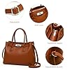 Travistar Handtasche Damen Mittelgroß Umhängetasche Damen Tasche Elegante Schultertasche Kunstleder Crossbody Bag Mode Henkeltaschen Beuteltasche mit Abnehmbares Riemen, Kaffee #4