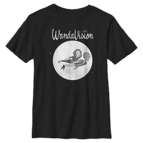 T-shirt Marvel garçon noir XS vêtement enfant imprimé cartoon vêtement été