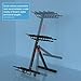 Nonkky Gun Rack, Portable Folding Rifle Rack Stand with Pistol Rack, Vertical Floor Indoor Gun Racks for Shooting & Hunting Range