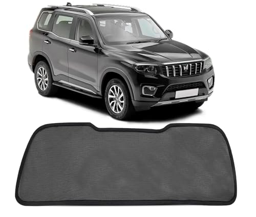 Image of Autofact Dicky Curtain for Mahindra Scorpio 2022-2025 | Custom Fit Rear Windshield Sunshade | UV & Heat Protection | Foldable Mesh | Privacy & Cooling Car Accessory