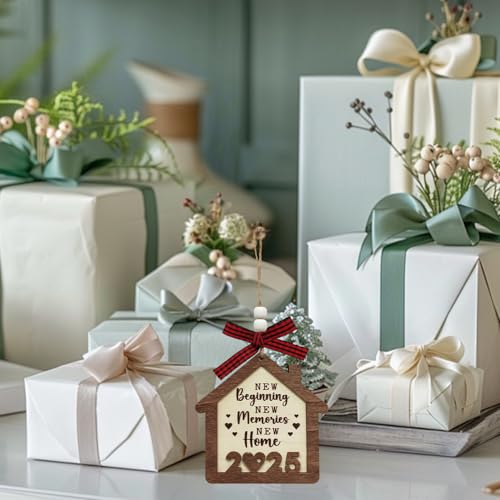 New Home Gifts, House Warming Gifts New Home, 2025 Unique Renting and Moving Gift Ideas, Double Layer Wooden Material, Housewarming for Women, Housewarming Décor, Homeowners Hanging Ornaments - Image 3