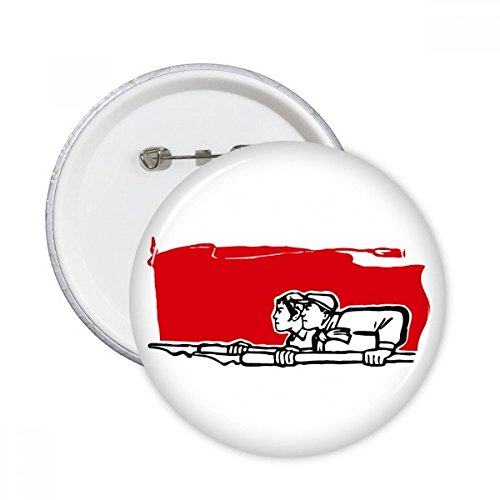 Badge rouge homme femme et pins bouton multicolore pour veste