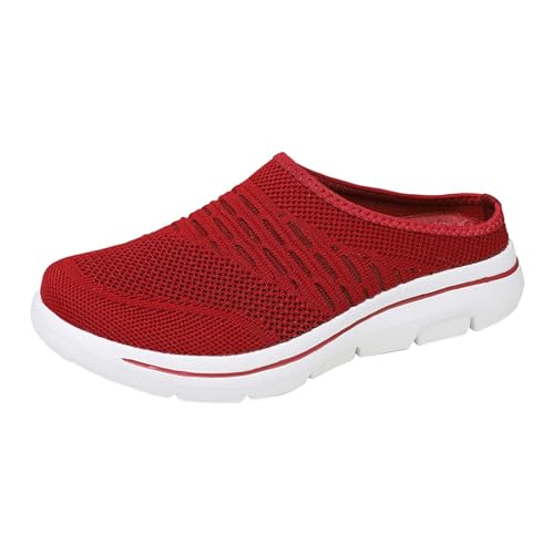 Generisch Zapatillas deportivas de moda para hombre para primavera y, parte inferior plana, malla transpirable ligera, sin cordones, cómodas, lisas, sencillas. Características: zapatillas de fitness