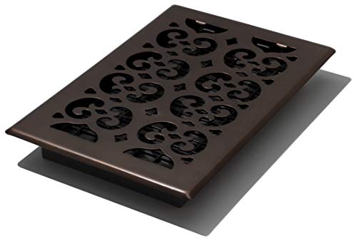 Decor Grates SPH610-RB Scroll Floor Register, 6-Inch by 10-Inch, Rubbed Bronze, Rubbed Bronze Finish, 6x10
