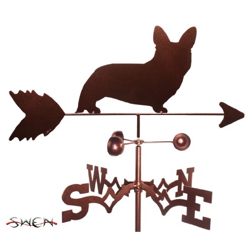 Hand Made Welsh Corgi Cardigan Dog Garden Stake Weathervane ~New~