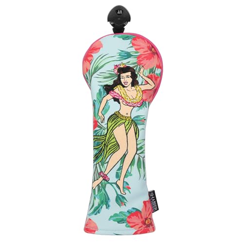 SHABIER Golf Hybird Headcover with Hawaiian Girl Design for Golf Hybird Club