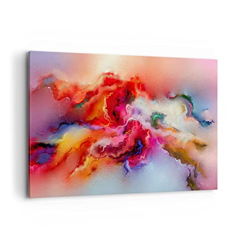 Cuadros Decoracion Salon abstracción moderna Lienzos decorativos 120x80cm Cuadro Sobre Lienzo Moderno Dormitorio Cocina Cuadros Pared Imágenes Wall Art Prints Decor Canvas Grande XXL AA120x80 4035