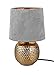 Produktbild Reality Leuchten Tischleuchte Sophia R50821011, Keramik goldfarbig, Samtschirm grau oder goldfarbig, exkl. 1x E14, 16 cm