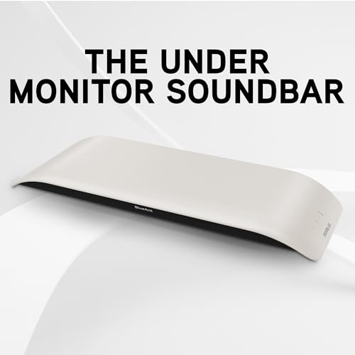 BlueAnt Soundblade Under-Monitor Soundbar, 120W 2.1 Channel Desktop Speaker with USB-C & Bluetooth 5.3 for PC, Mac, Gaming, Music and Streaming, White - Image 4