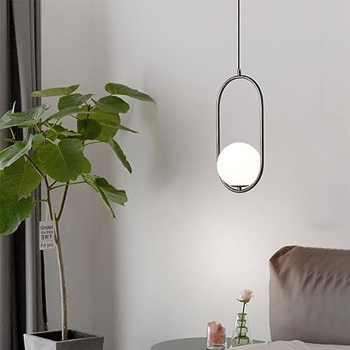 Lampe suspendue simple pour salon en cuivre véritable E14 - 7