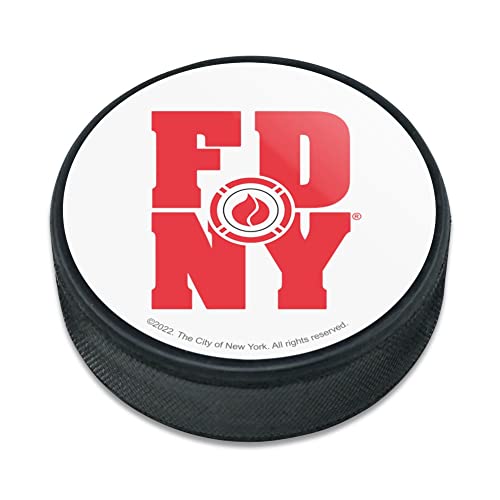 GRAPHICS & MORE FDNY Stacked Ice Hockey Puck