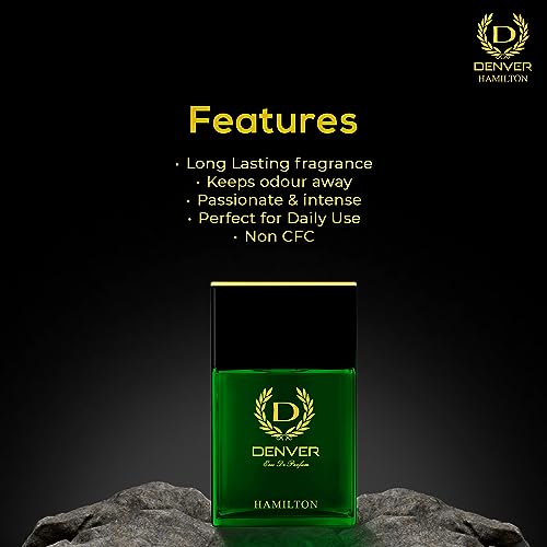 Image of DENVER Hamilton Perfume For Men - 70ML, Pack of 2|Premium & Long Lasting Perfume| Eau de Parfum