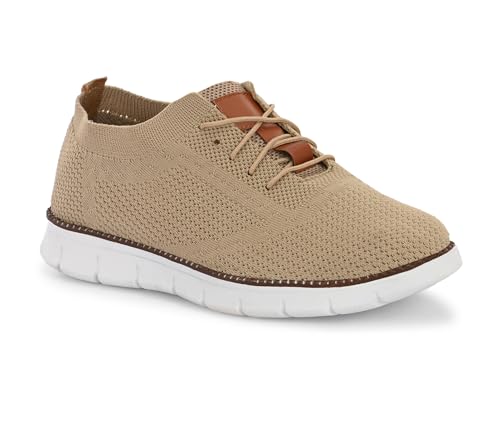 Image of KASTAVA Men's Casual Dress Oxfords Net Shoes Breathable Knit Leisure Fashion Sneakers Lightweight Comfortable Walking Shoes
