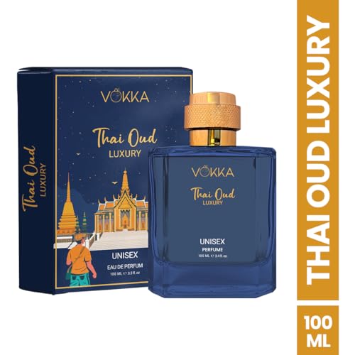VOKKA Thai Oud 100 ml | Unisex Luxury Long Lasting Woody Perfume For Men And Women | Woody Oriental Scent Eau De Parfum | EDP Fragrance for Gift | Notes: Rosewood Sandalwood Agarwood