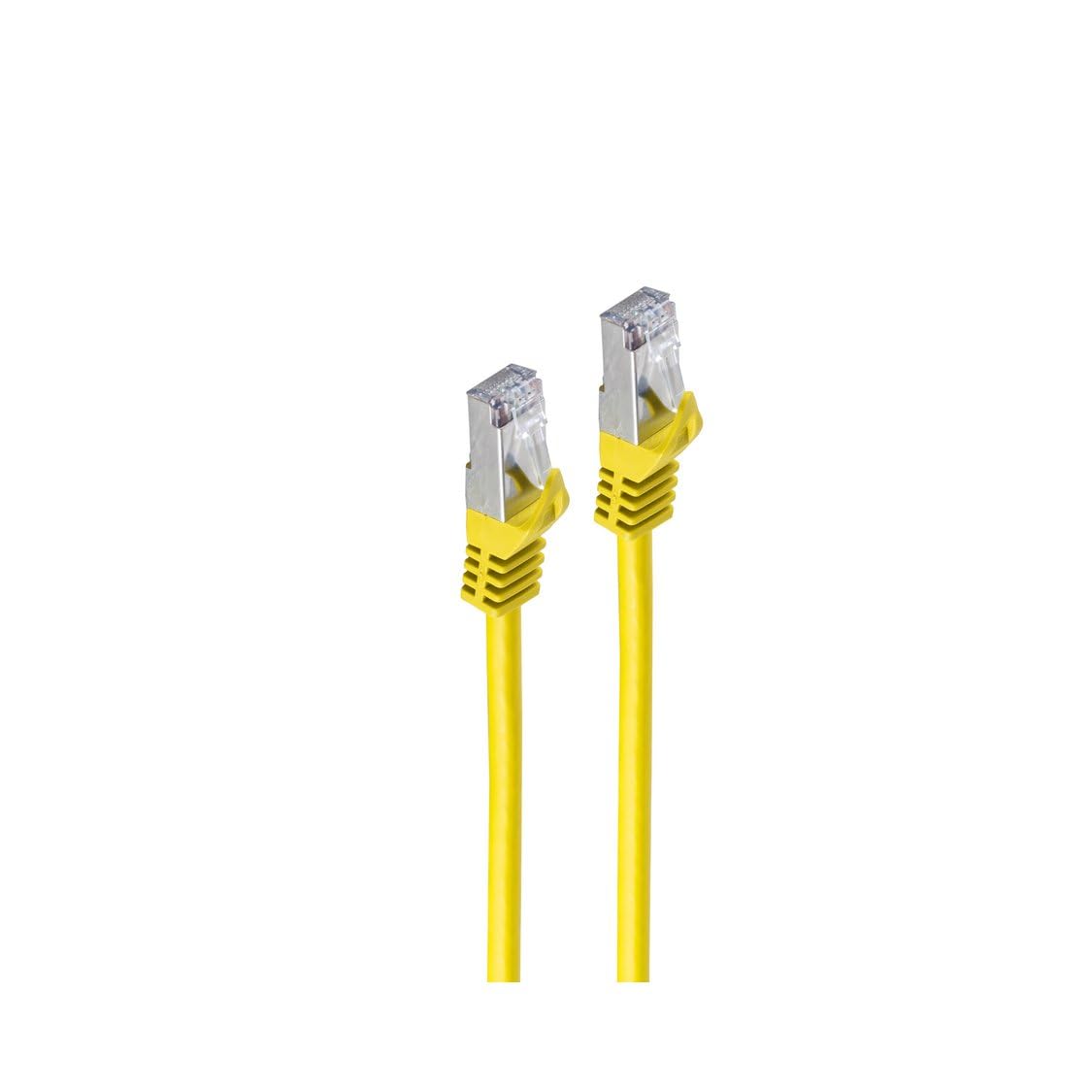 Basic-S 1 m Cat7 S/FTP Yellow (S-STP) Network Cable – RJ-45 Network Cable Cat7 S/FTP (S-STP) RJ-45, (1 m, yellow)