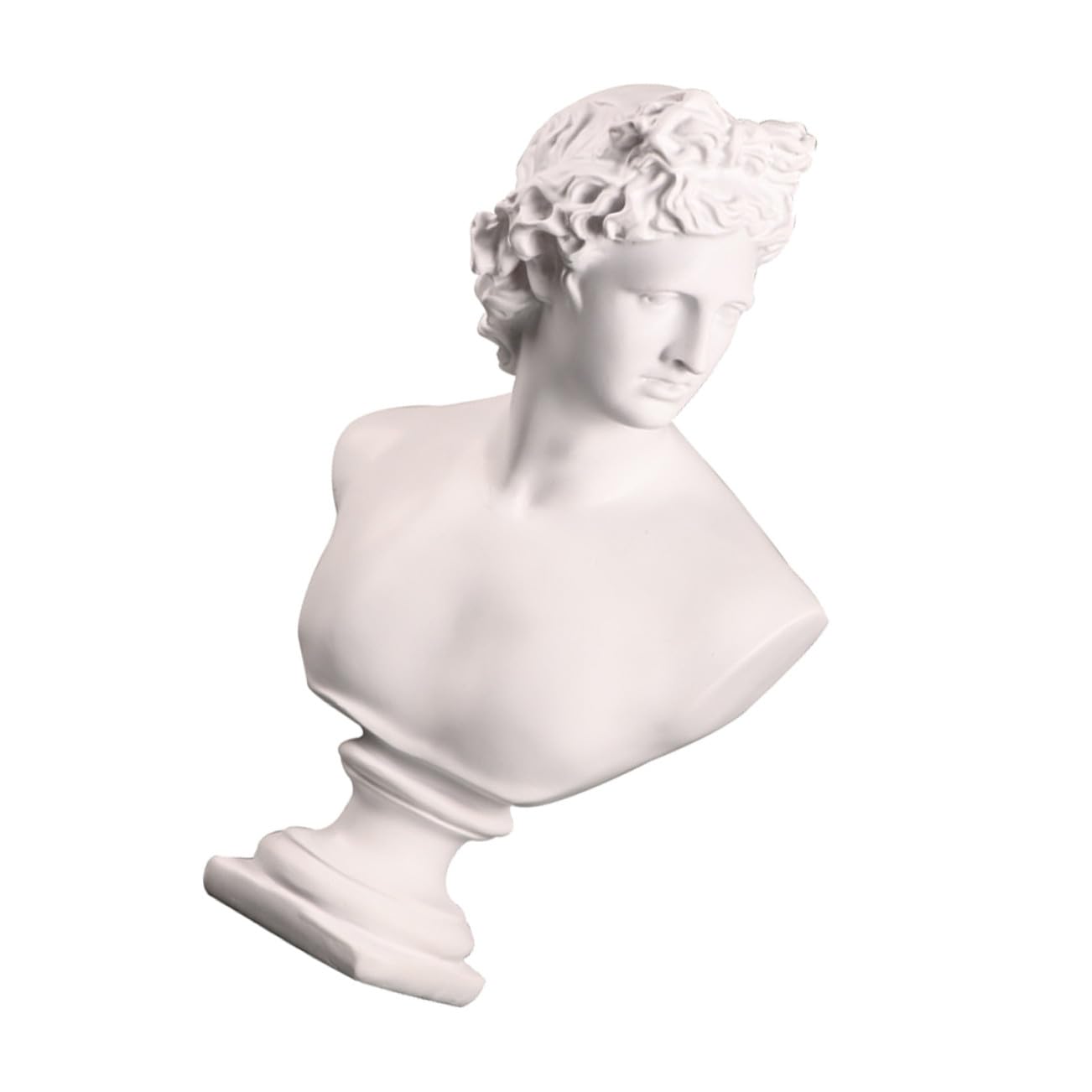 OUNONA Rzeźby Dekoracja Domu Żywica Gipsowa Figurka Dawid Statua Gipsowa Rzeźba 19x14x31cm Do Dekoracji