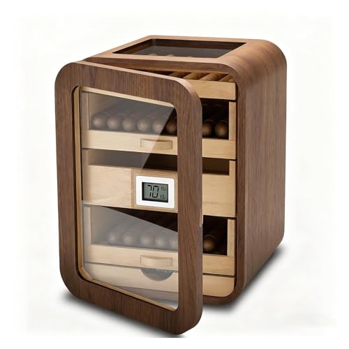DARBCGH Gabinete for cigarros de Escritorio: Interior de Cedro, cajones en Capas, Uso doméstico(A,Withskylight)