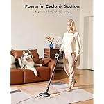 Cordless Vacuum Cleaner, 8-in-1 Lightweight Stick Vacuum with 45mins Runtime, Powerful Suction, Rechargeable Cordless Vacuum for Carpet, Tile, Pet Hair, Hardwood Floors, Black - Image 3