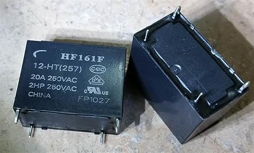 Relé HF161F 12V 20A de 4 pines y alta capacidad conductiva para automoción