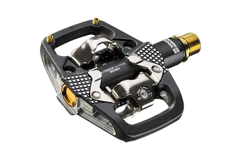LOOK Cycle - X-Track En-Rage Plus TI Pedales MTB - Compatibles con el Mecanismo Estándar SPD - Cuerpo de Aluminio Forjado Ultra Resistente - Eje de Titanio - Pedales Ideales para Bicicletas Enduro