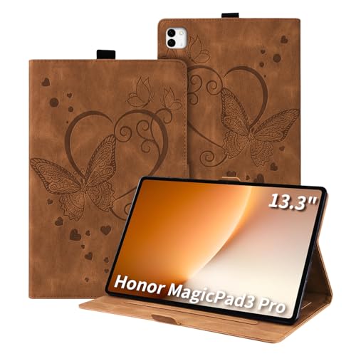 Protection Honor MagicPad3 Pro 13,3" en simili cuir premium marron