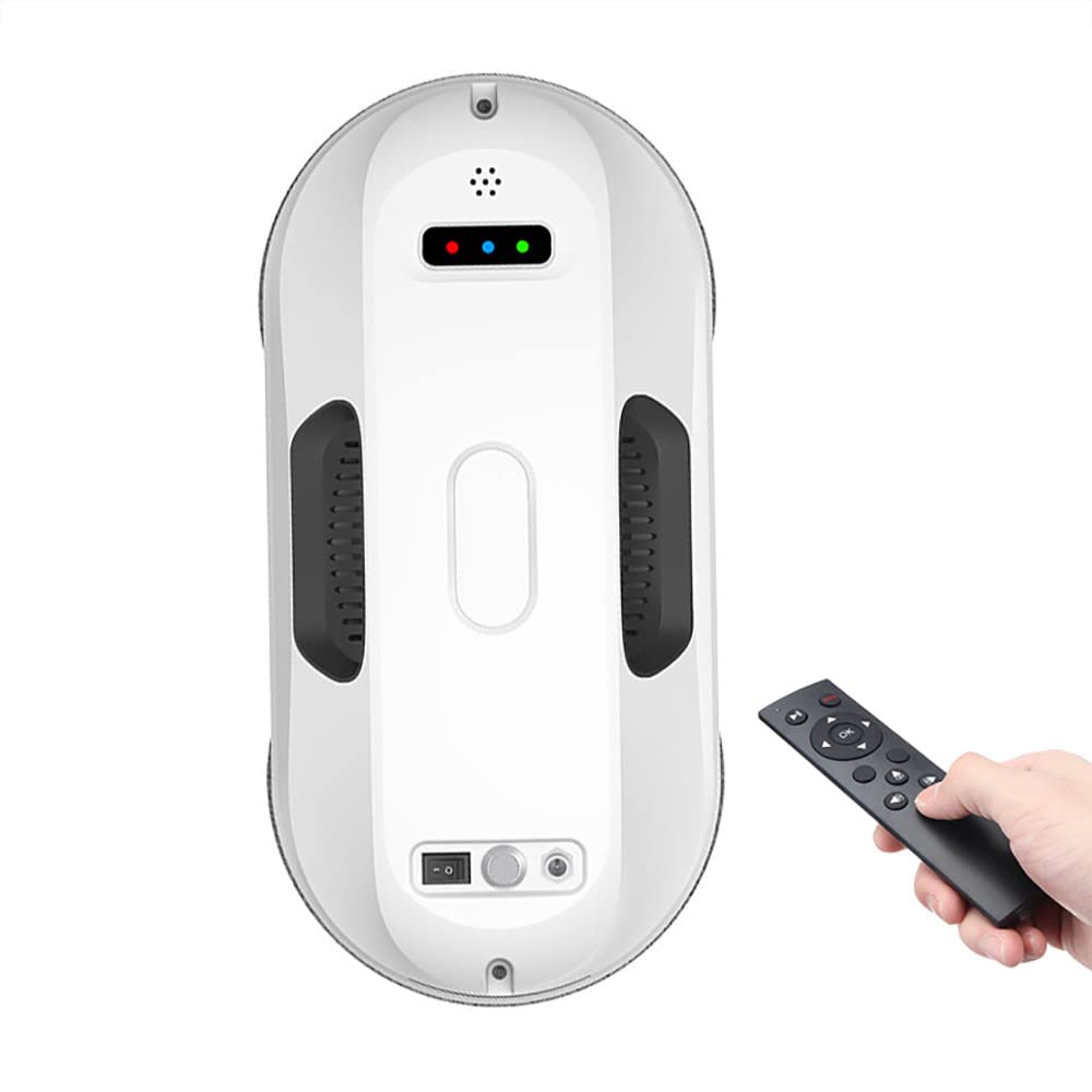 GTHTUHFD Window Cleaner Robot, Electric Vacuum Cleaner With 2800Pa Suction, Anti-Falling Design, Remote Control, Ultra-Thin, Intelligent Route Planning