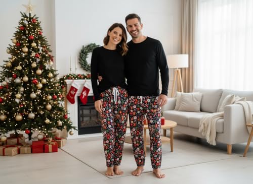 Image of Unisex Adults Holiday Themed Pajama Pants
