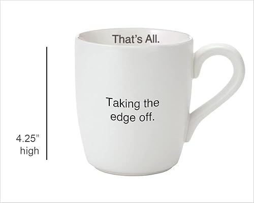 Miniatura 3 de Santa Barbara Design Studio Taza de café con texto en inglés "That's All White and Pink Ceramic Coffee Cup, 16 onzas", Mommy Time