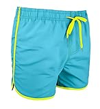 costume pantaloncino Evoga Costume da Bagno Uomo Shorts Pantaloncino Boxer Bermuda Mare (XL, Celeste)