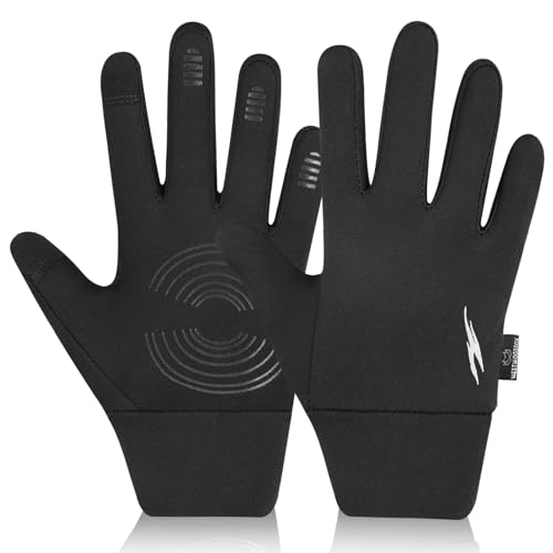 WESTWOOD FOX Guantes de invierno para niños, antideslizantes, térmicos, para pantalla táctil, forro polar, transpirables, resistentes al viento, para niños y niñas, guantes de ciclismo para correr,