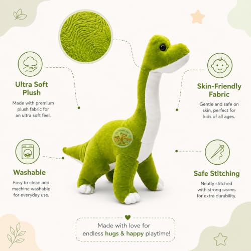 Image of Chi-Chimpu Toyss Dinosaur Soft Toy 30cm | Cute Plush Dinosaur Stuffed Animal for Kids | Soft Hugging Toy | Dinosaur Toy | Gift for Kids