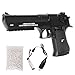 Pistola Elettrica Softair Desert Eagle potenza 0,8 Joule, Pistola a Pallini Calibro 6mm con Batteria, Caricabatterie, Caricatore 30 BB, 1000 Pallini. Airsoft, dimensioni cm 28x3,5x15 h