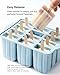 Popsicles Molds, MEETRUE 12 Pieces Silicone Popsicle Molds Easy-Release BPA-free Popsicle Maker Molds Ice Pop Molds Homemade Popsicle Ice Pop Maker with 50PCS Popsicle Sticks+Cleaning Brush