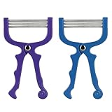 2 Stück Hand-Gesichtshaarentfernung, Einfädelwerkzeug, Entferner, Feder-Gesichtshaar-Epilierer, Verwendung für Frauen, Gesichtshaarentfernung, Beauty-Werkzeuge, zufällige Farbe