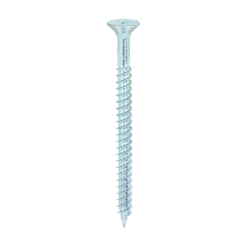 Timco - Twin-Threaded Woodscrews - PZ  - Zinc (Size 10 x 2 1/2 - 200 Pieces)