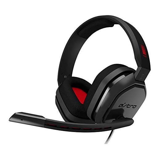 ASTRO Gaming A10 trådbundet gamingheadset, slitstarkt, lätt vikt, ASTRO Audio, Dolby ATMOS, 3,5 mm ljuduttag för Xbox Series X | S, Xbox One, PS5, PS4, Switch, PC, Mac, mobil - svart/röd