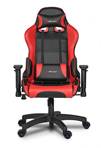Arozzi - Verona Junior Ergonomic Computer Gaming/Office Chair With High Backrest, Recliner, Swivel, Tilt, Rocker, Adjustable Height And Adjustable Lumbar And Neck Support - Red #TOP1