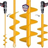 NAFOGAR Garden Auger Drill Bit for Planting - Pack of...